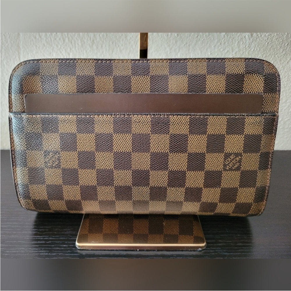 LOUIS VUITTON DAMIER EBENE SAINT LOUIS POCHETTE CLUTCH